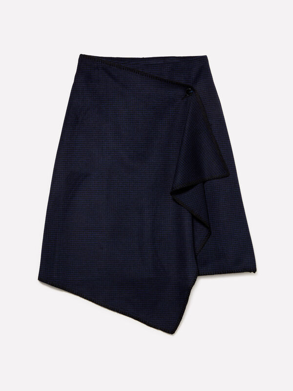 Wrap midi skirt - women's midi skirts | Sisley