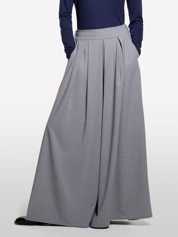 Gray culottes - women's palazzo trousers | Sisley