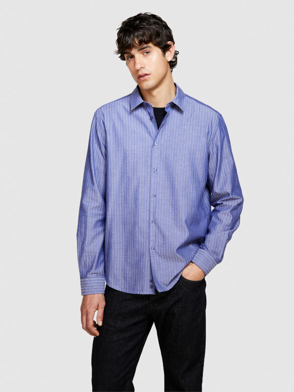 Yarn dyed shirt - men's regular fit shirts | Sisley