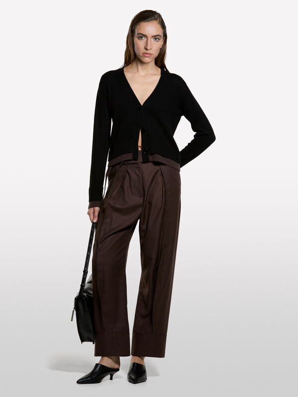 Double rib cardigan - women's cardigans | Sisley