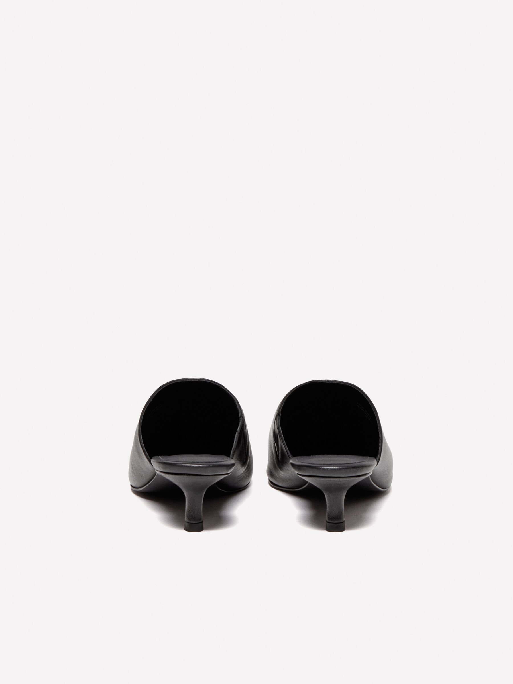 JISTORY POINTED TOE MULE ミュール 羊革 36 ブラック