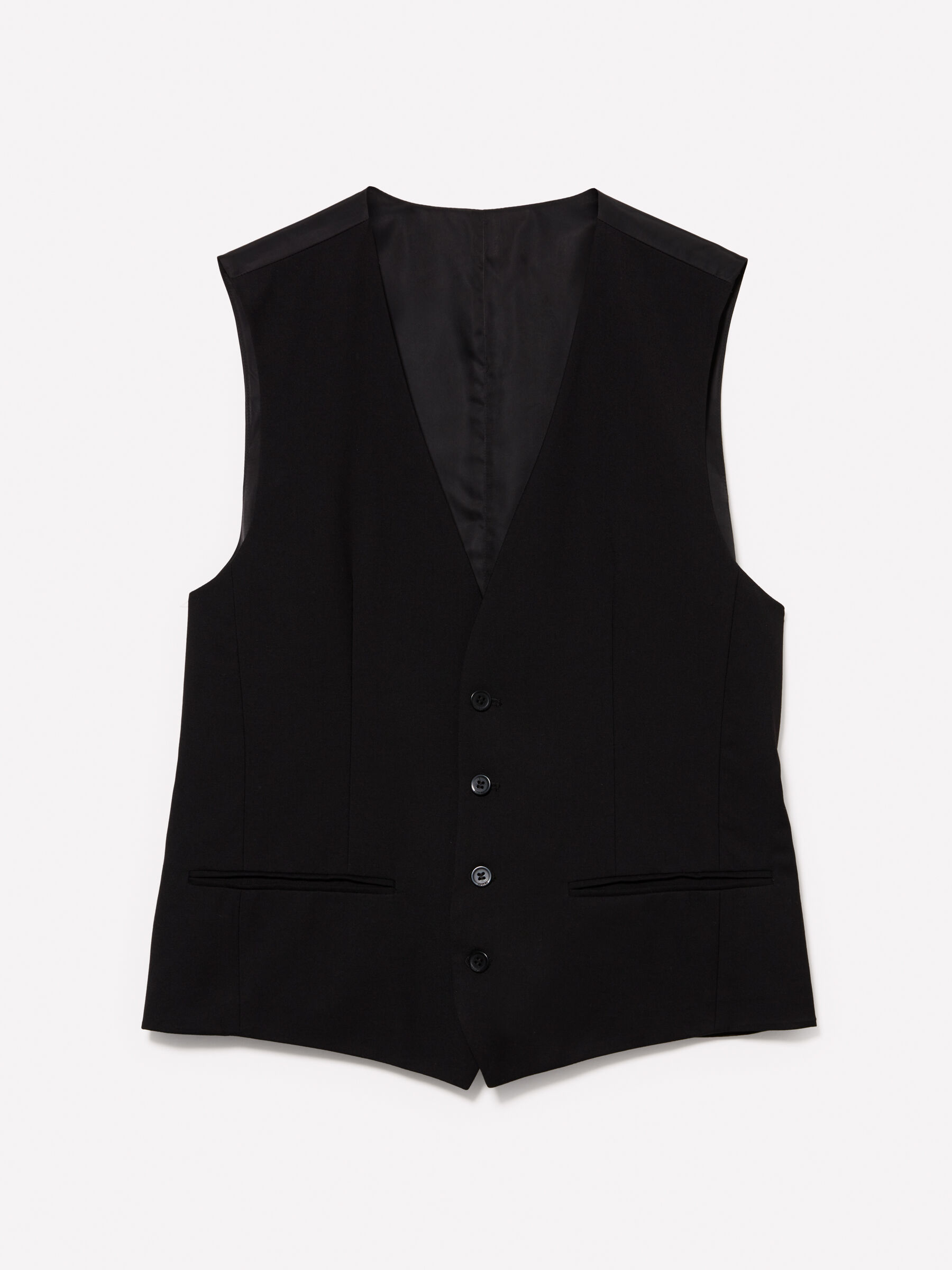 Slim fit black waistcoat store