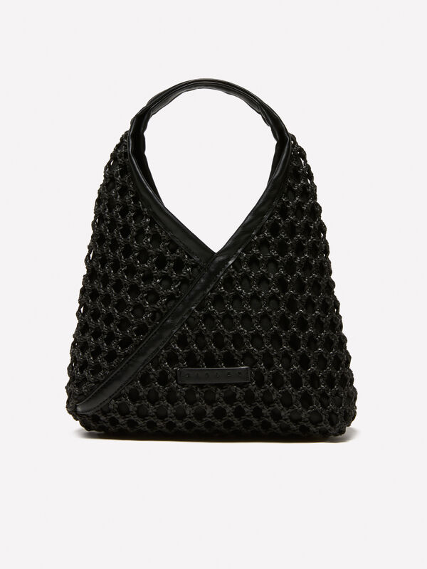 Black small asymmetric bag - women's shoulder and crossbody bags | Sisley