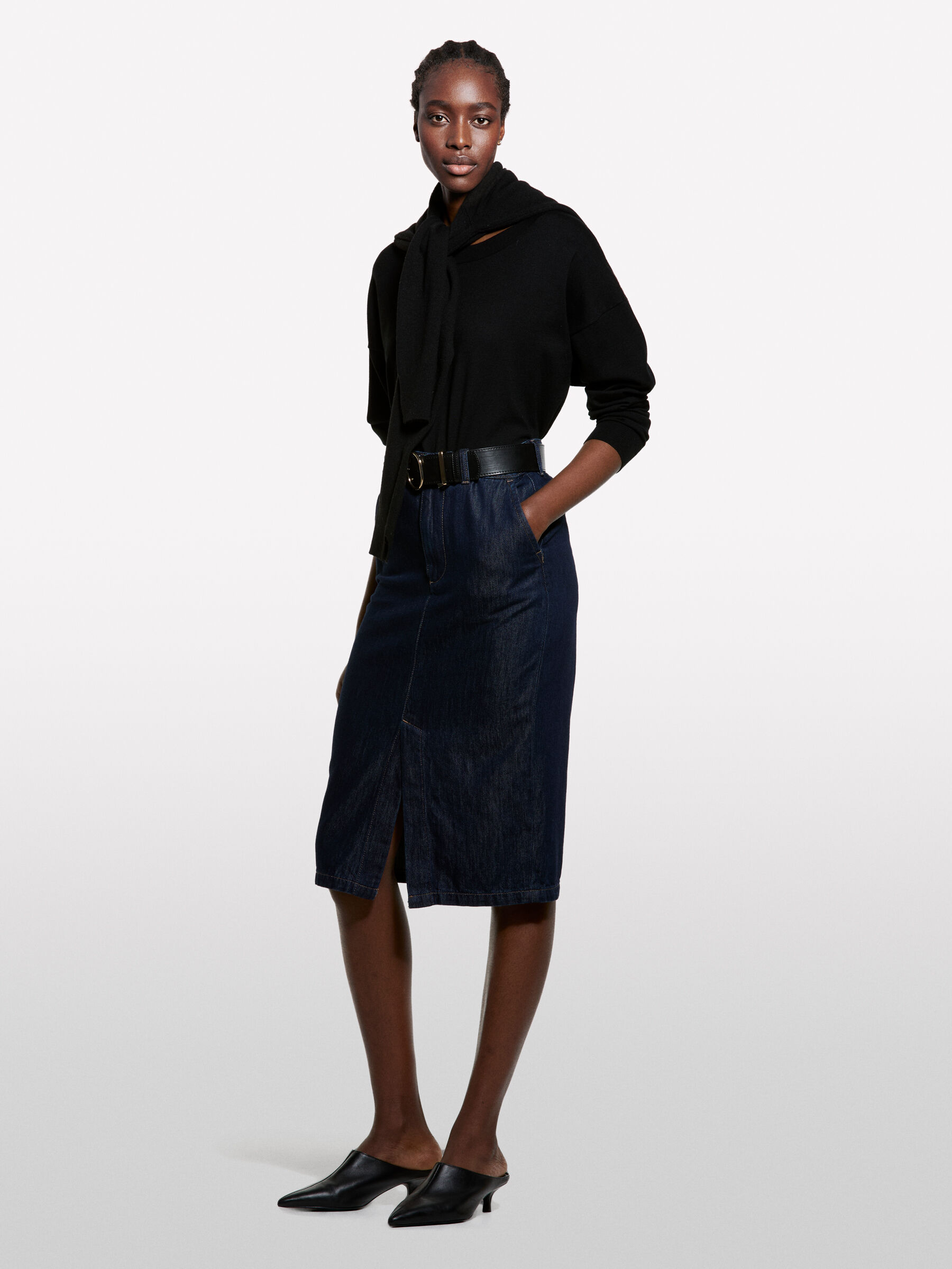 BOAT-NECK SWEAT.L/S Women image number null