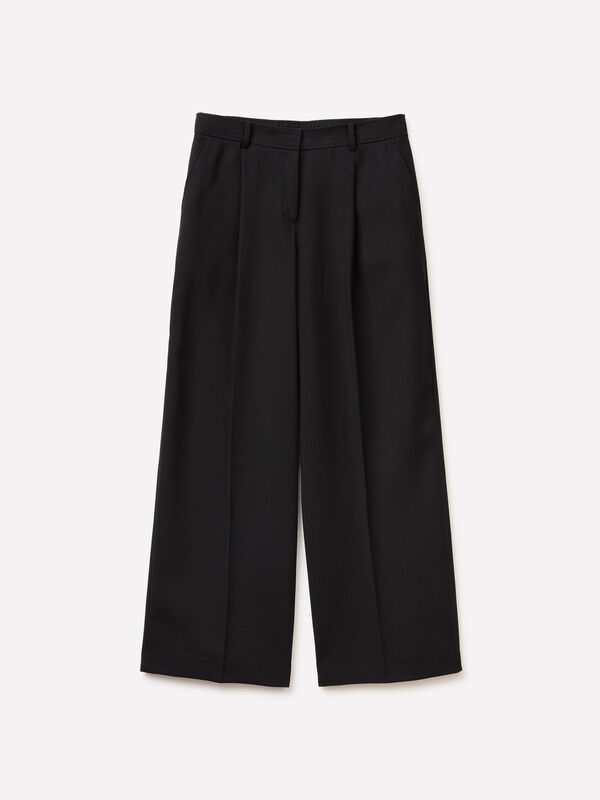 Wide black trousers - sisley k palazzo pants | Sisley K