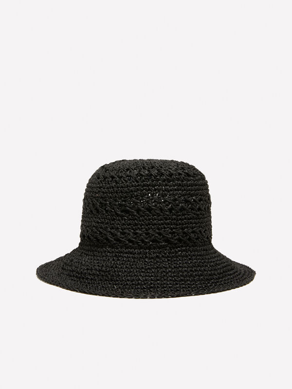 Black crochet look cloche - women's hats | Sisley