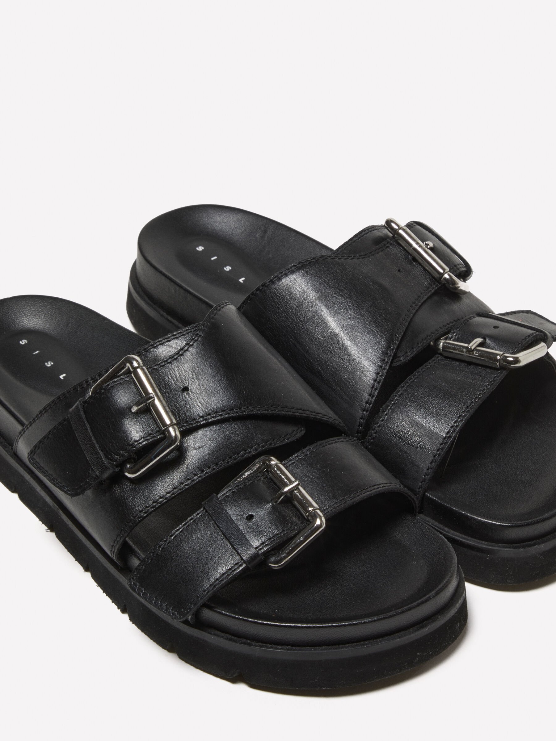 【新品】 SLIPPER　　　　 LEATHER/BLACK 26㎝ LCW STEPS Faux Leather Men's Slippers -S5LF13Z8-CVL - LC Waikiki