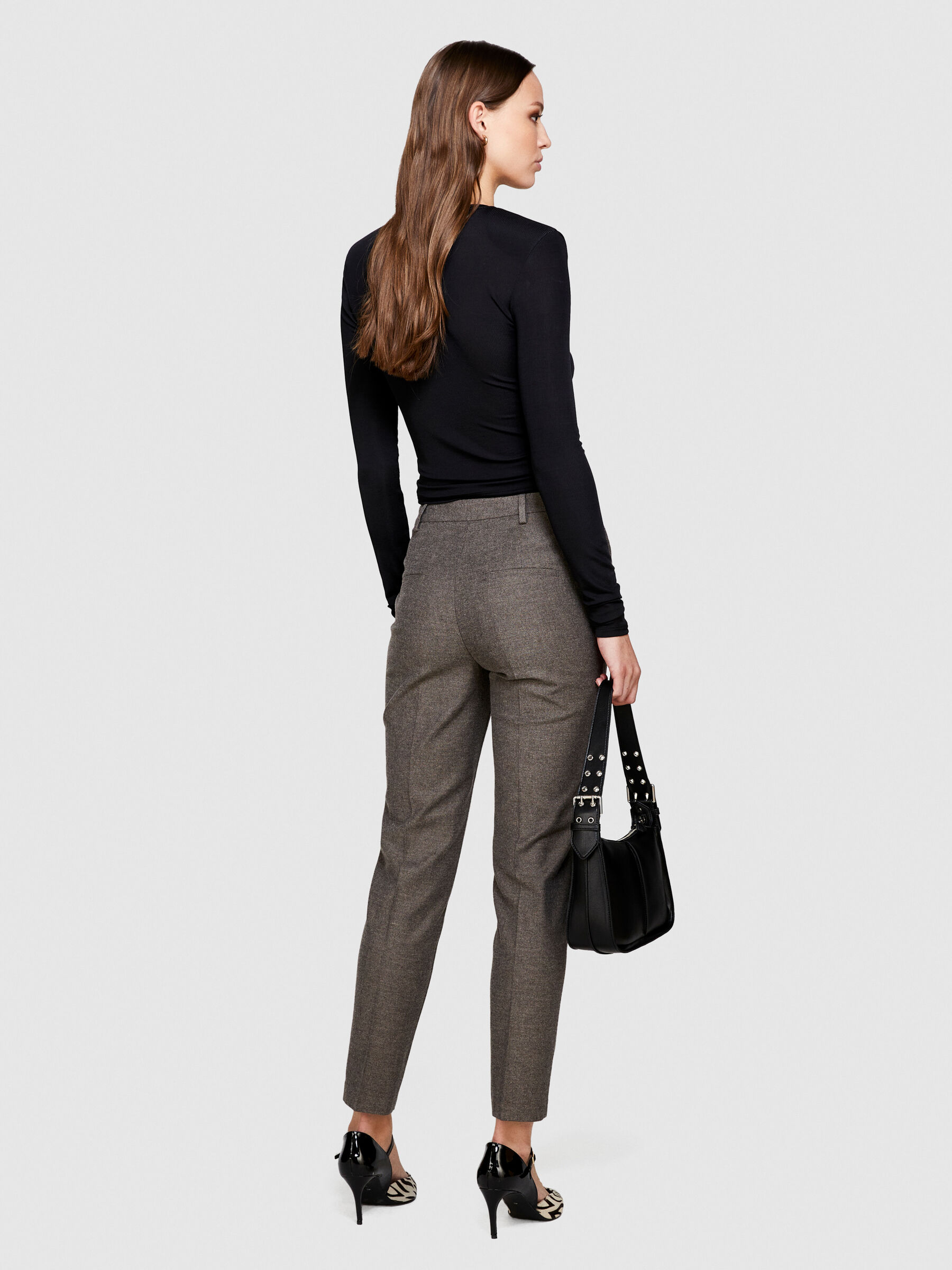 Cigarette trousers Brown Sisley
