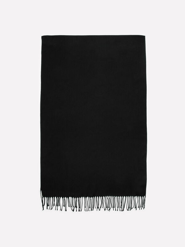 Black scarf - men's scarves and foulards | Sisley