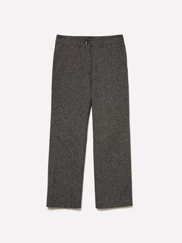 Flared trousers - women's regular fit trousers | Sisley