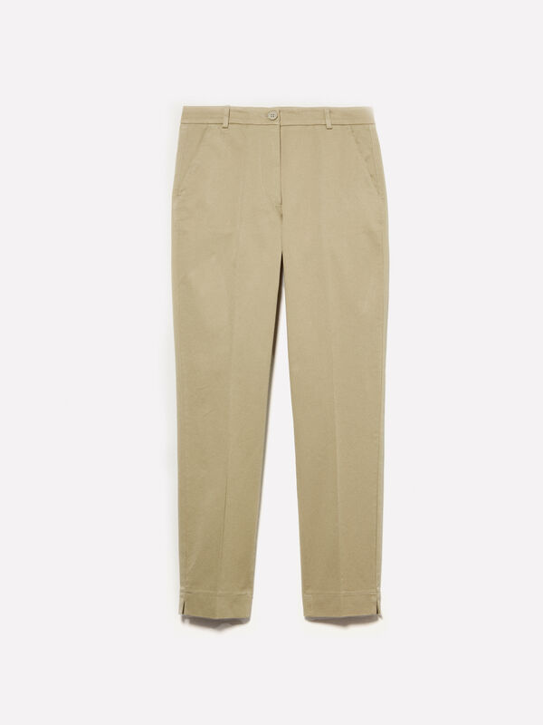 Military green chinos Military green chinos - women's chino trousers | Sisley