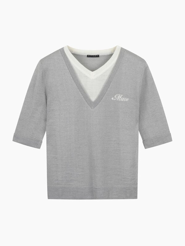 Combined jersey - sisley k v-neck sweaters | Sisley K