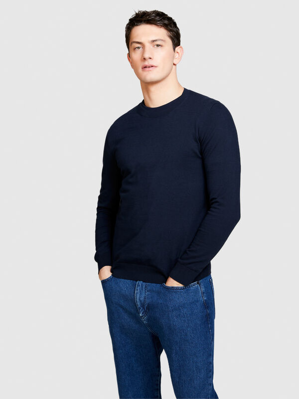 Slim fit sweater - men's crew neck sweaters | Sisley