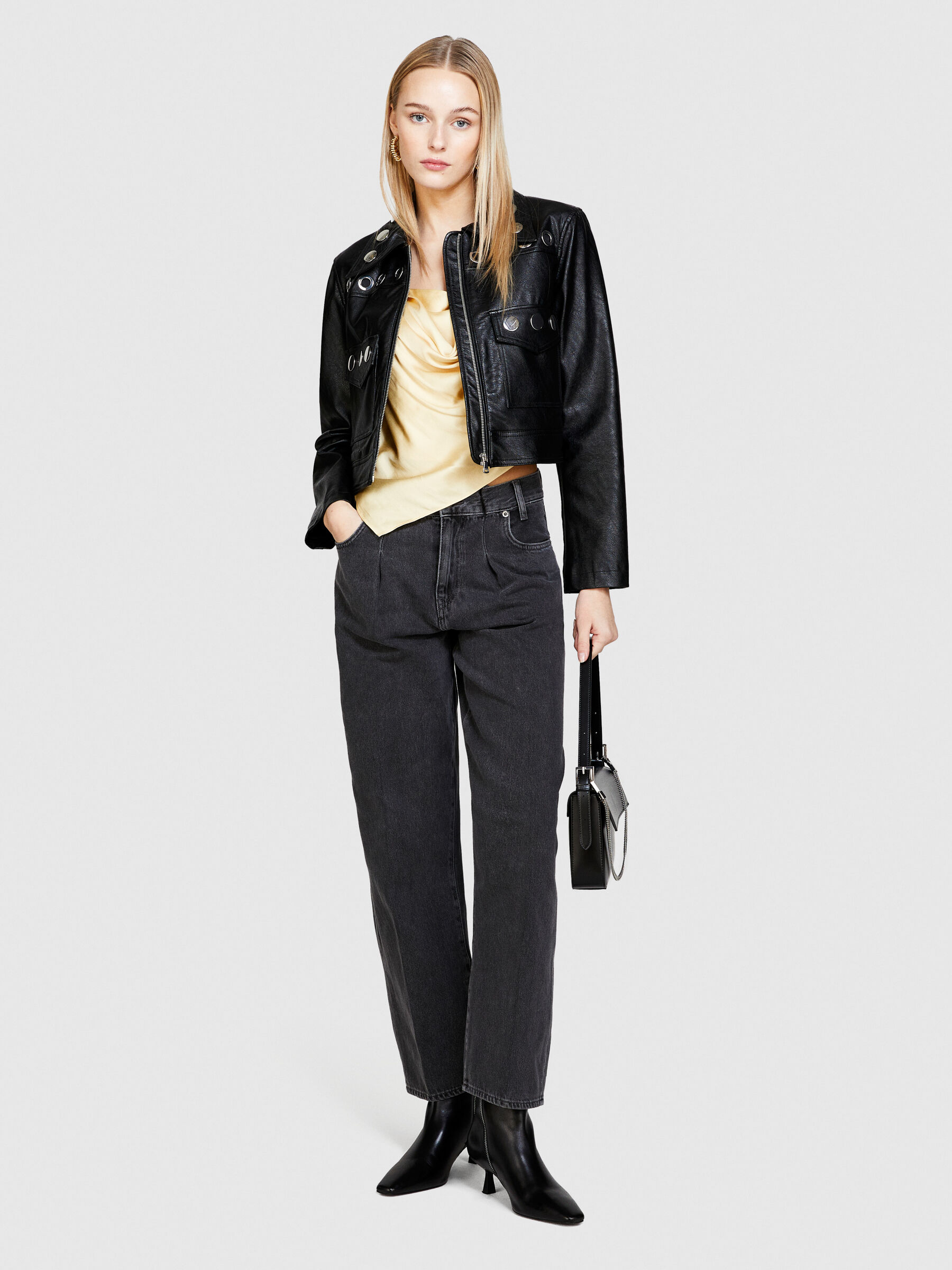Giubbotti in cheap pelle sisley
