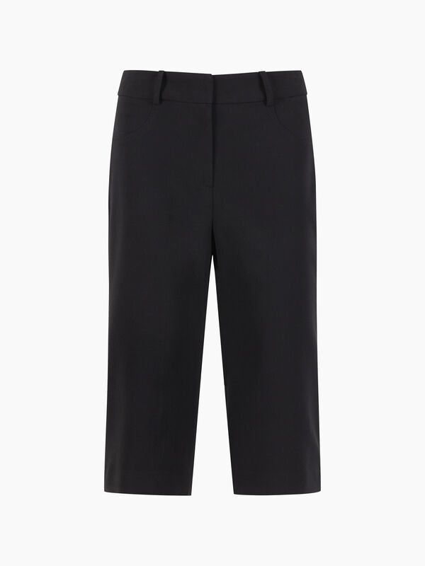 Black slim fit Capri pants - null | Sisley K