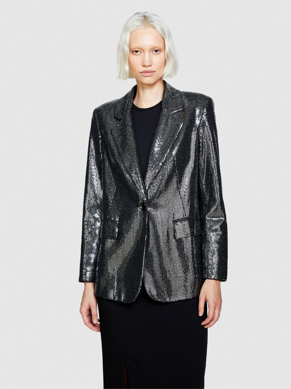 Jacket with micro sequins Women
