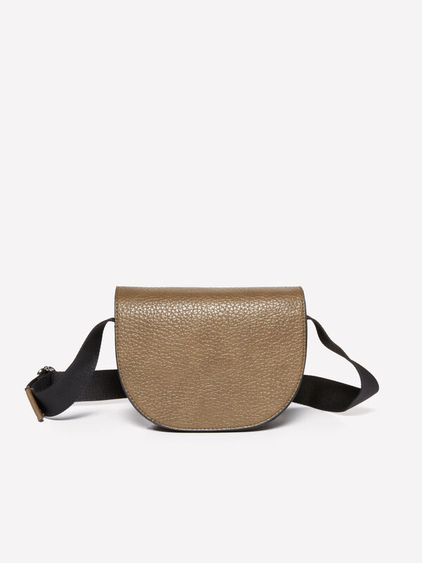 Military green textured crossbody bag - women's shoulder and crossbody bags | Sisley