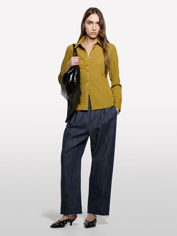 Shirt with stitching  - women's shirts | Sisley