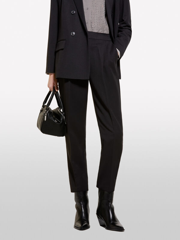 Black carrot fit joggers - women's joggers | Sisley