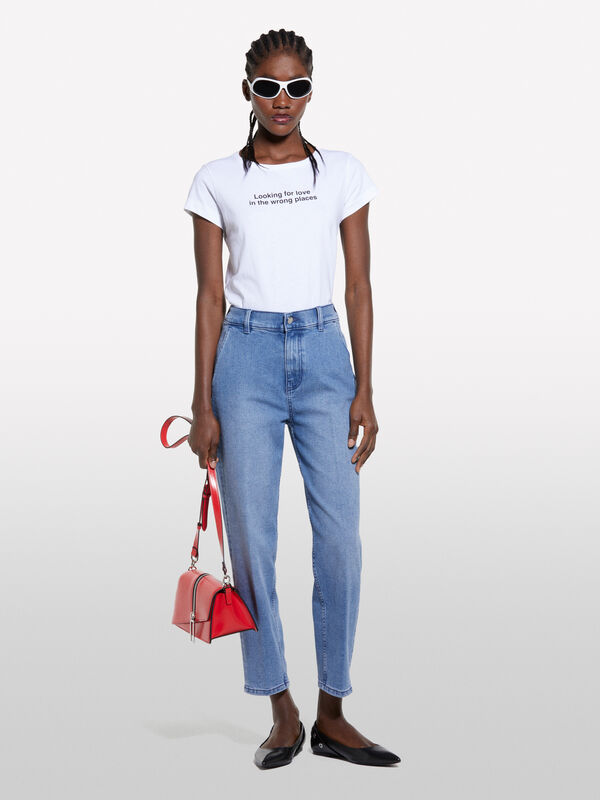 Blue Style 71 slim fit chino jeans - women's slim fit jeans | Sisley