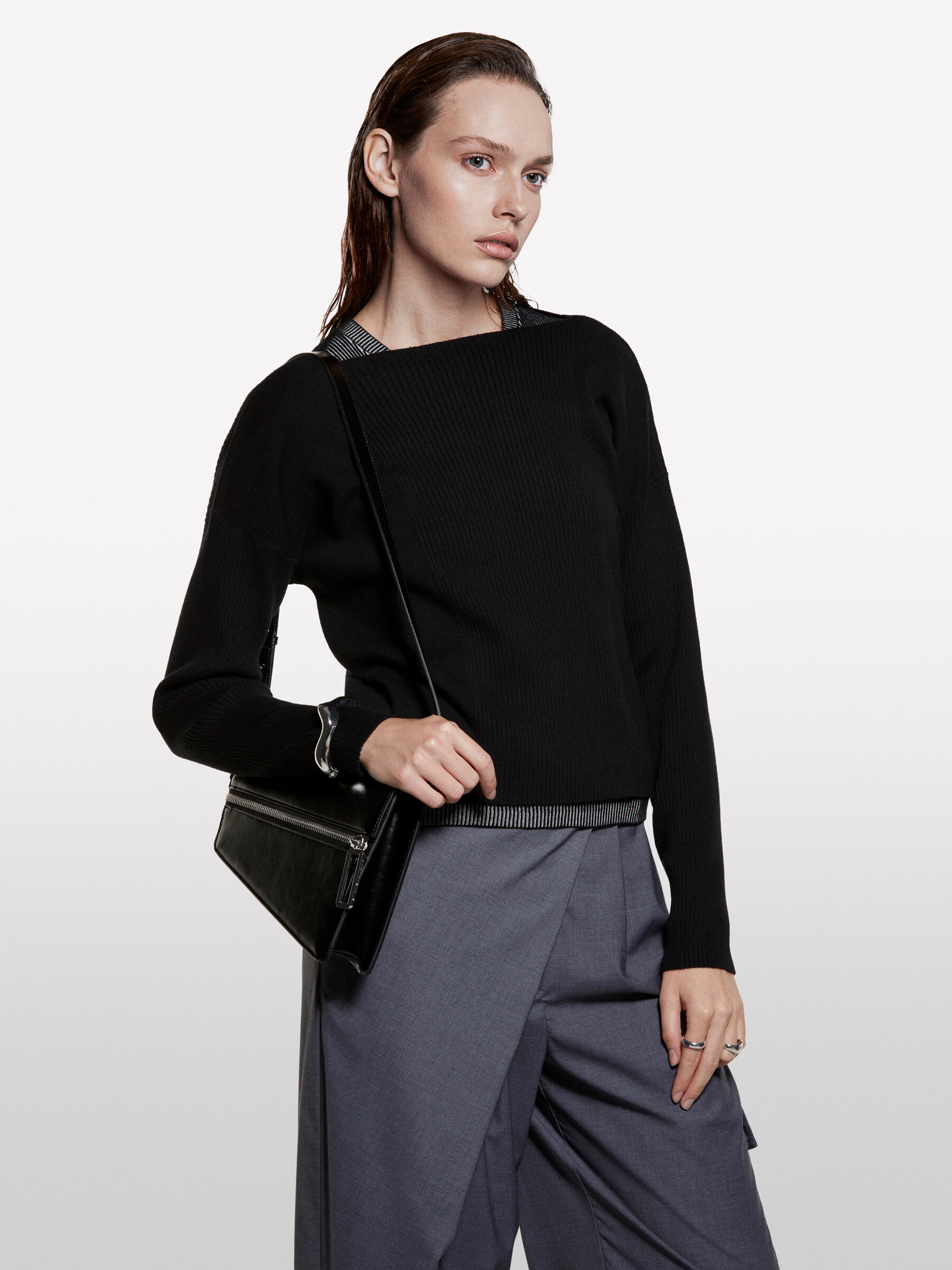 BOAT-NECK SWEAT.L/S Women image number null