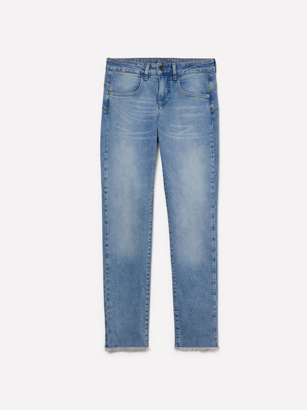 Blue push up effect jeans - women's slim fit jeans | Sisley