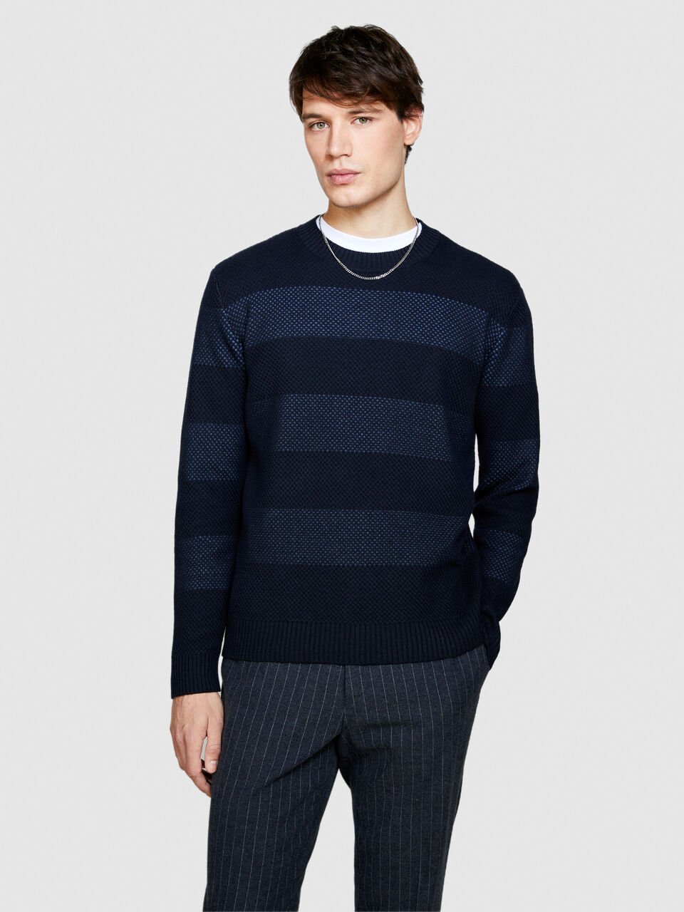 Striped sweater Men image number null