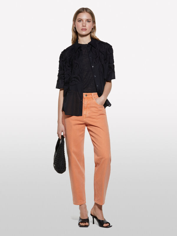 Orange mom fit style 68 jeans - women's mom fit & boyfriend jeans | Sisley