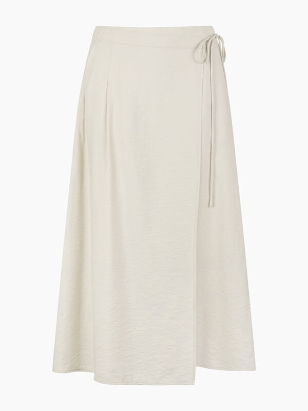 Beige wrap skirt  - sisley k longuette skirts | Sisley K