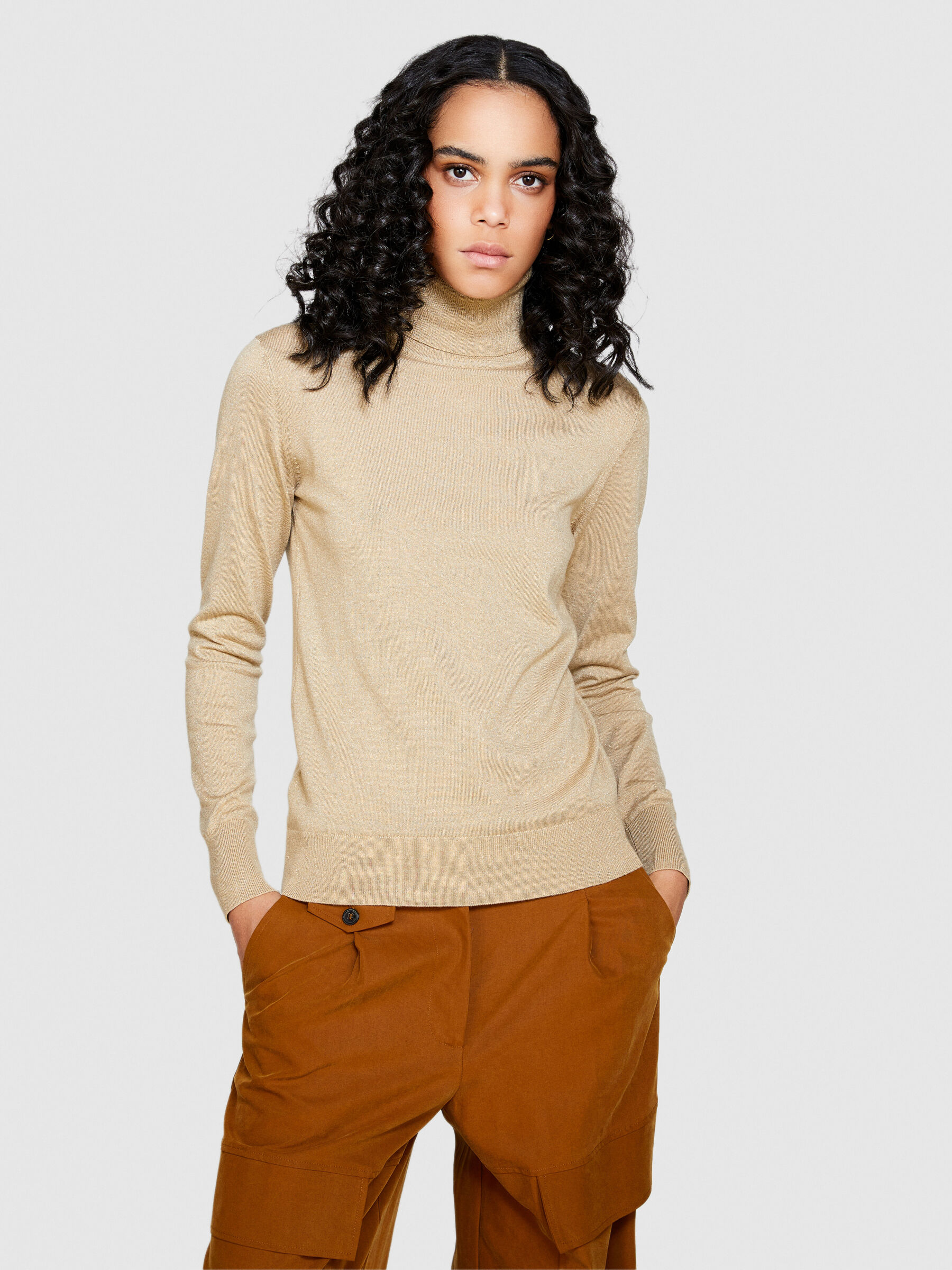 Slim fit turtleneck sweater clearance