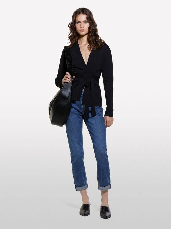 Dark blue regular fit Warsaw jeans - women's regular fit jeans | Sisley