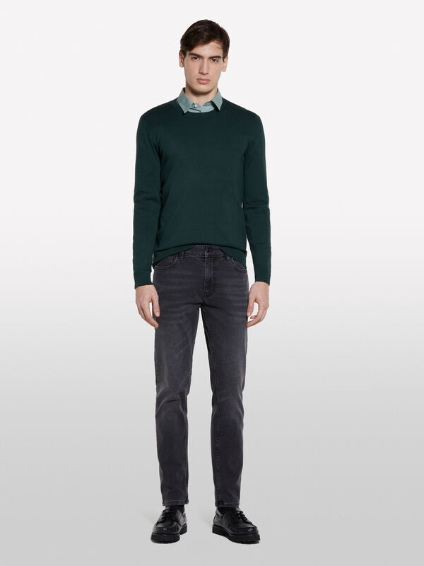 Black Style 73 skinny fit jeans - men's skinny fit jeans | Sisley