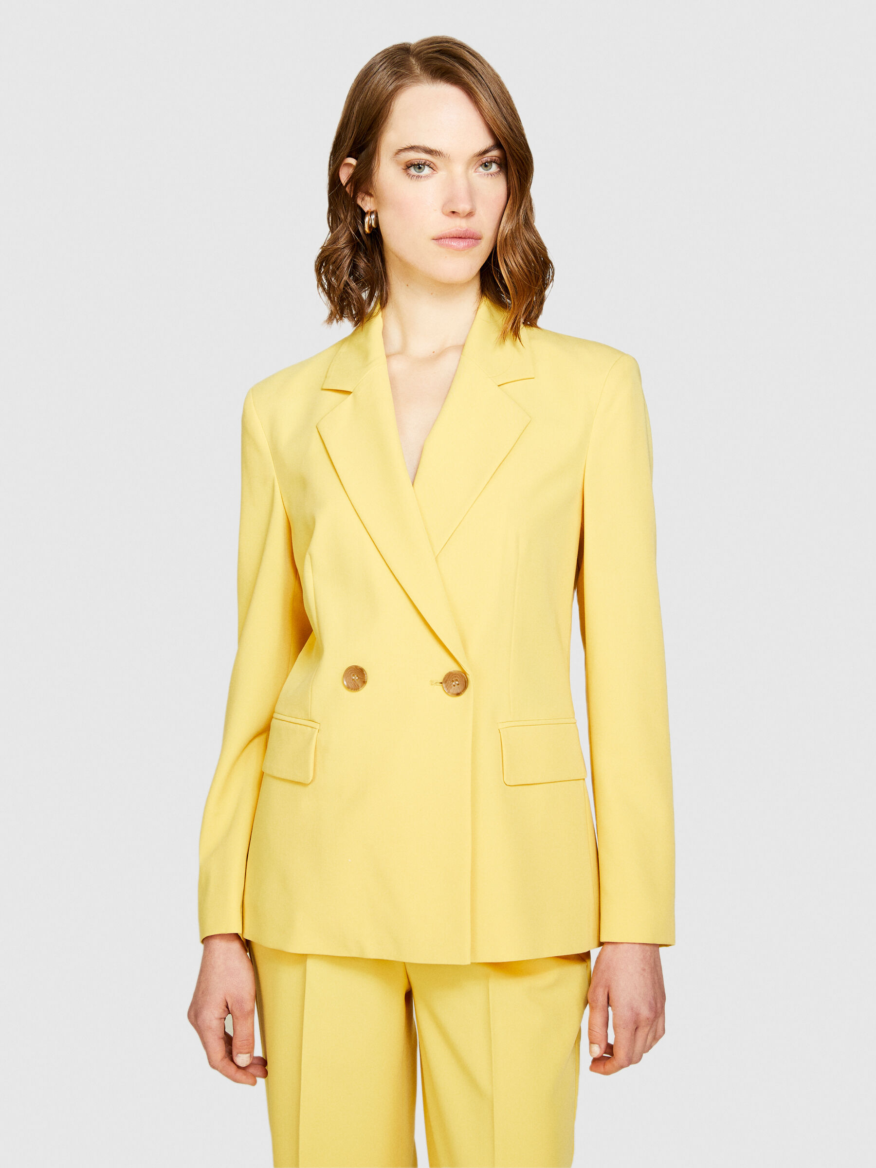 Double breasted slim fit blazer