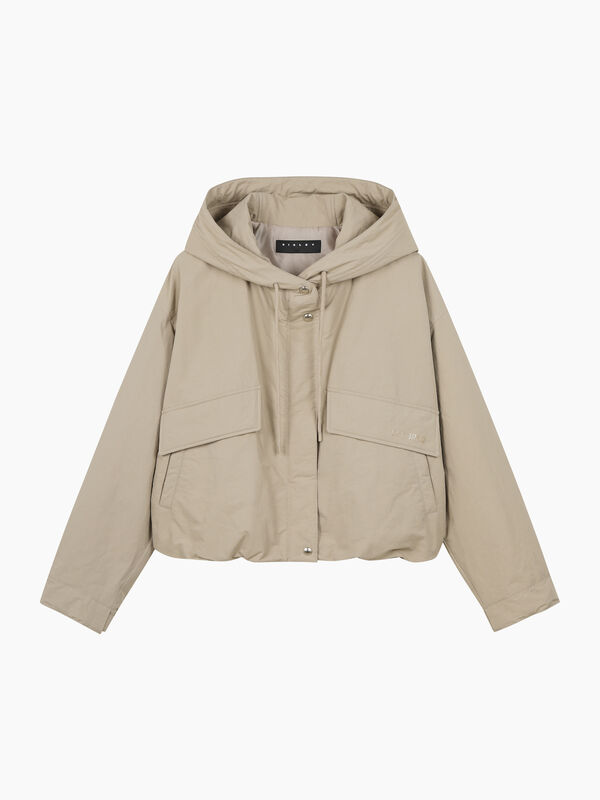 Oversized jacket with hood - sisley k jackets and coats | Sisley K