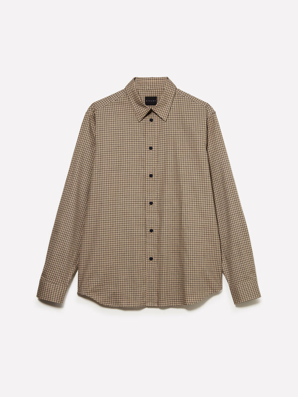 Light flannel shirt - men's regular fit shirts | Sisley