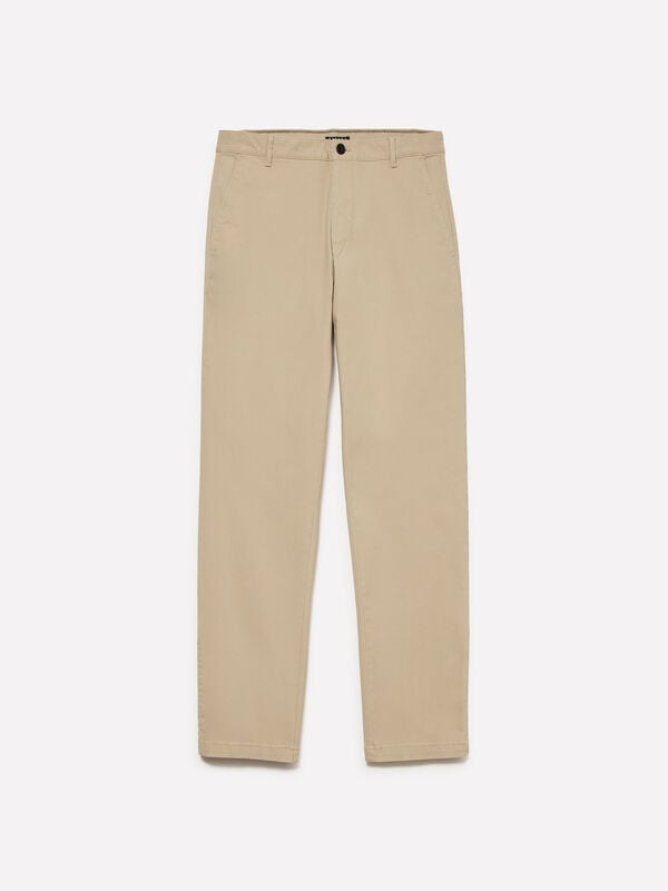 Cream white chinos - men's chino trousers | Sisley