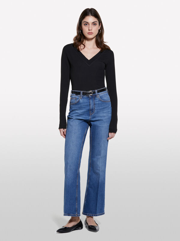 Blue bootcut jeans - women's bootcut & flared jeans | Sisley