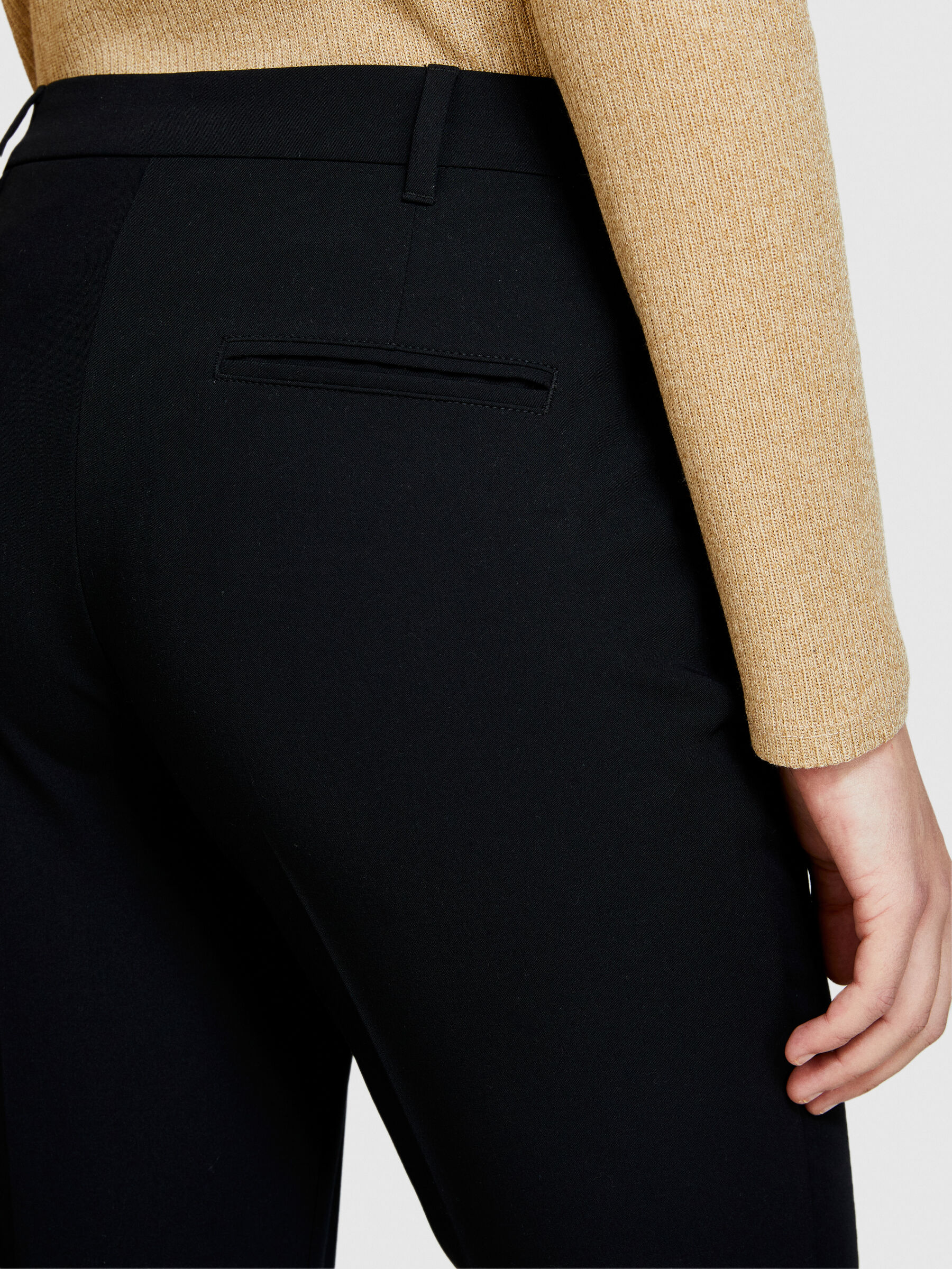 Womens black cigarette pants deals