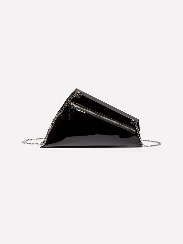 Painted asymmetric clutch - women's shoulder and crossbody bags | Sisley