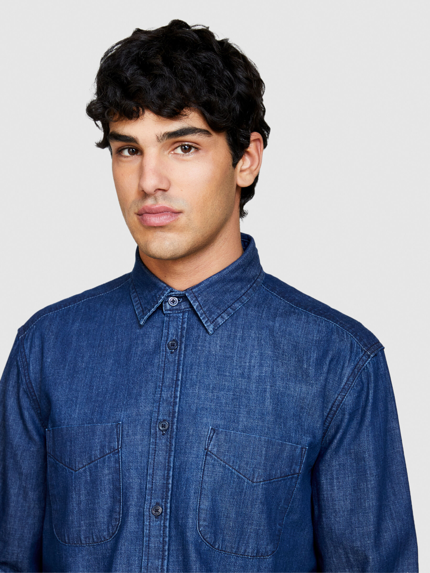 Vintage denim shirt Dark Blue Sisley