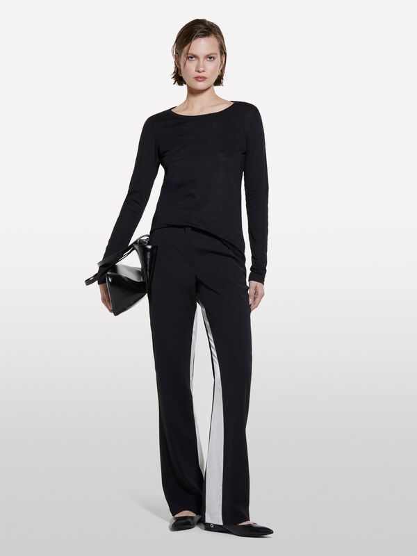 Black long sleeve t-shirt - women's long sleeve t-shirts | Sisley