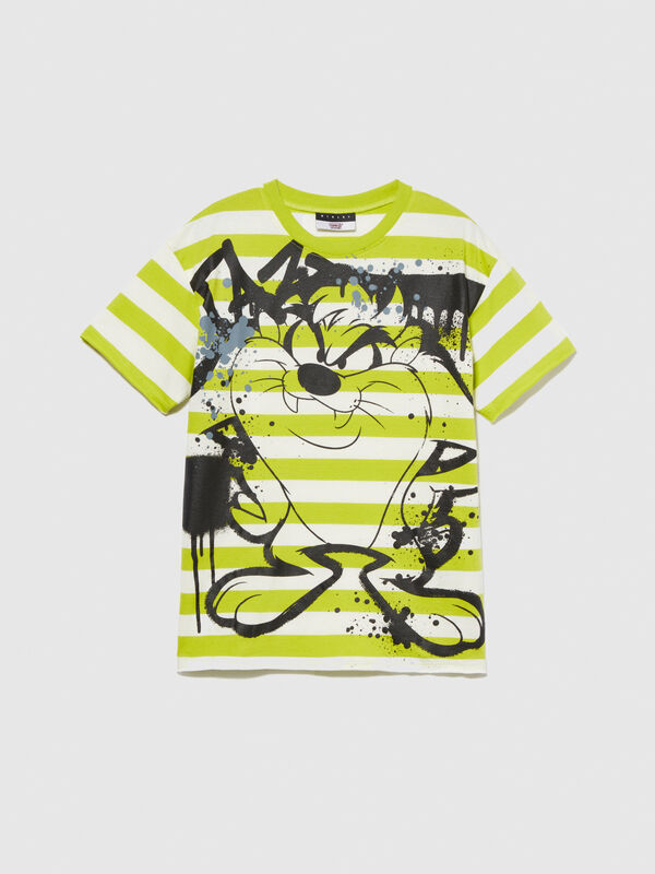Striped t-shirt with ©Looney Tunes print Junior Boy