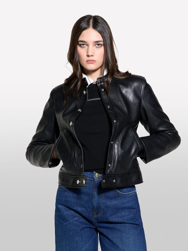 Regular fit biker jacket - women's jackets | Sisley