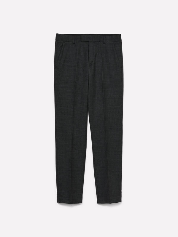Black slim comfort fit chinos - men's chino trousers | Sisley