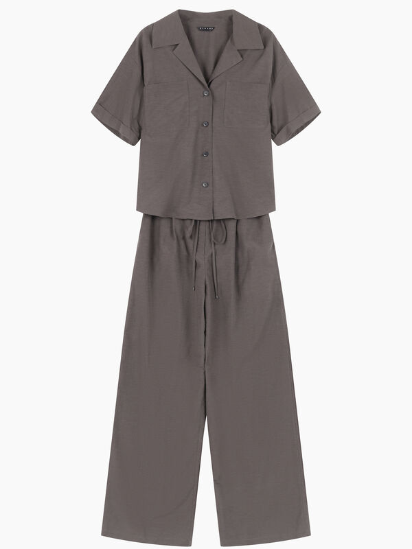 Gray short sleeve jumpsuit - Jumpsuits | Sisley K