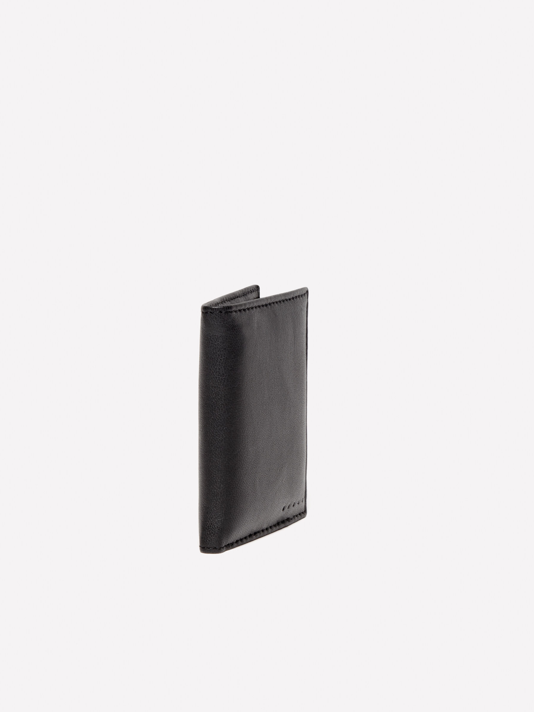 Black leather wallet Black Sisley