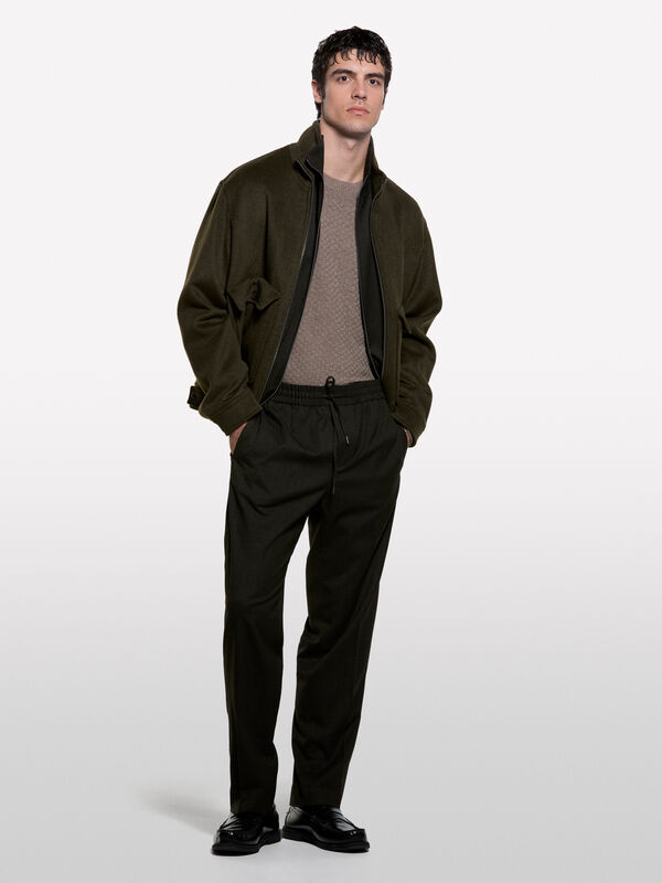 Brown crew neck sweater - men's crew neck sweaters | Sisley