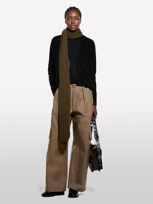 Black oversized cardigan - women's cardigans | Sisley