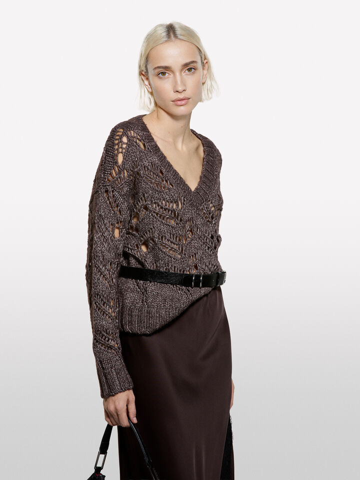 V NECK SWEATER L/S Women