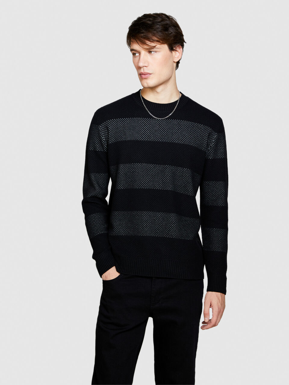 Striped sweater Men image number null